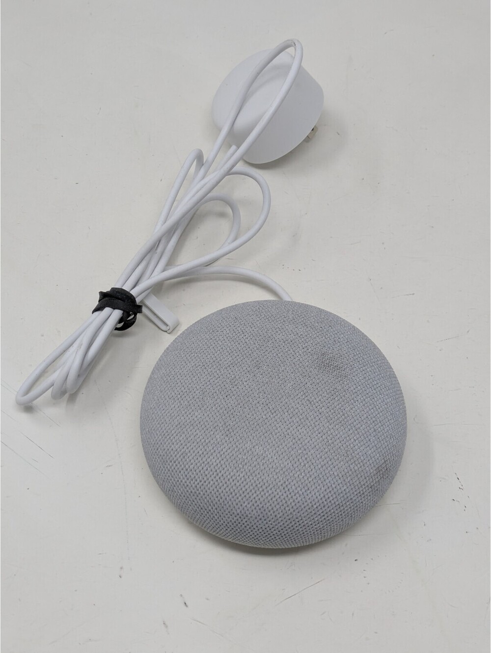 Google Nest Mini (Gen 2) (H2C) Smart Speaker & Cable - Chalk - Tested